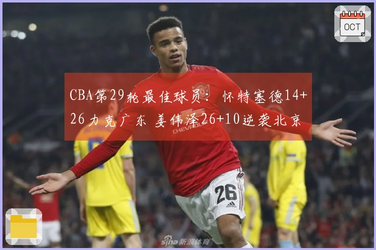 CBA第29轮最佳球员：怀特塞德14+26力克广东 姜伟泽26+10逆袭北京